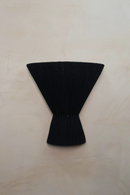 Flume Cloth Wall Light in Black - Hardwired or Plug-In