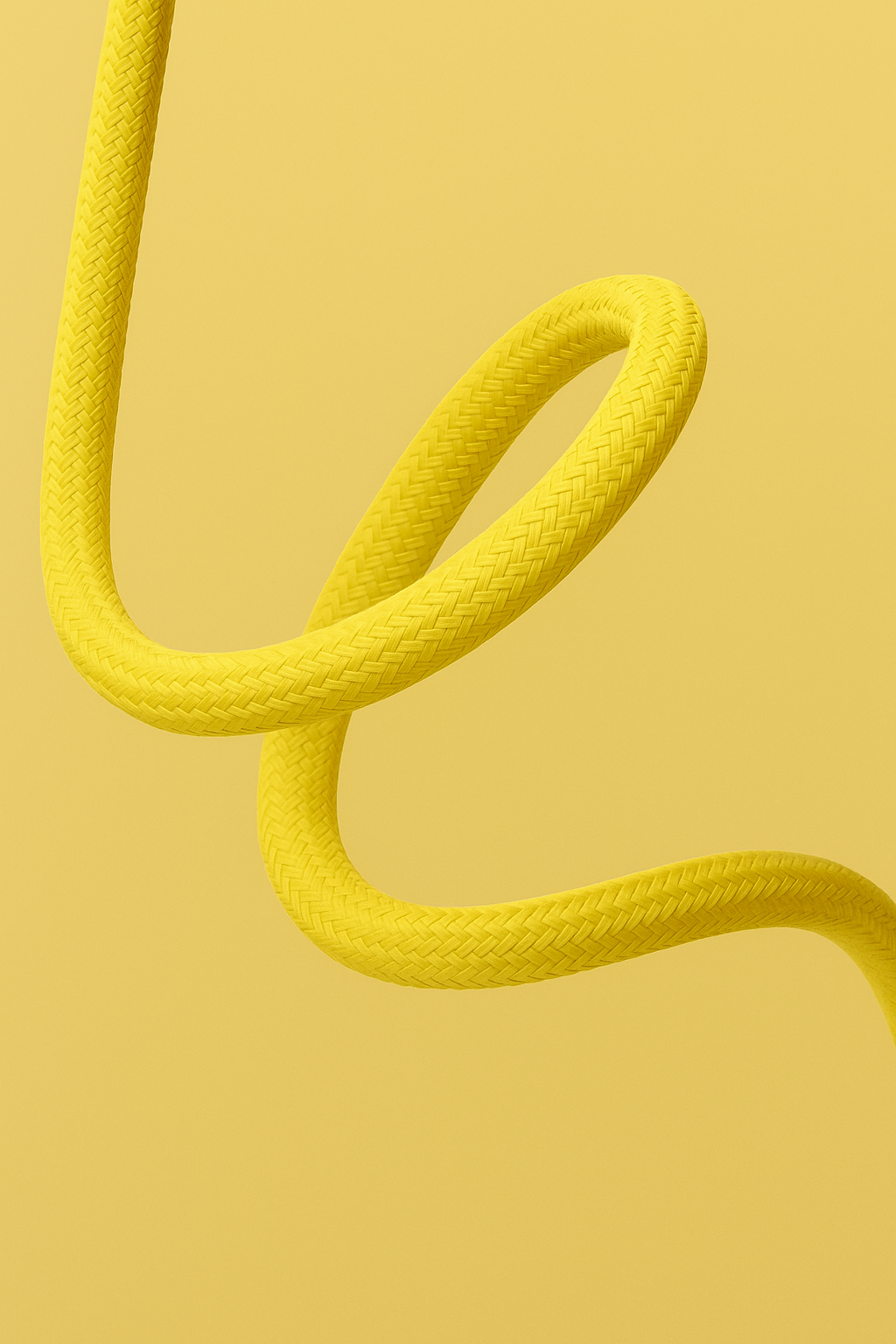 Ceiling Pendant Kit E27 - Yellow nylon electrical cable