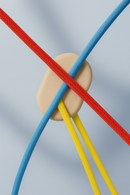 Ceiling Pendant Kit E27 - Blue nylon electrical cable