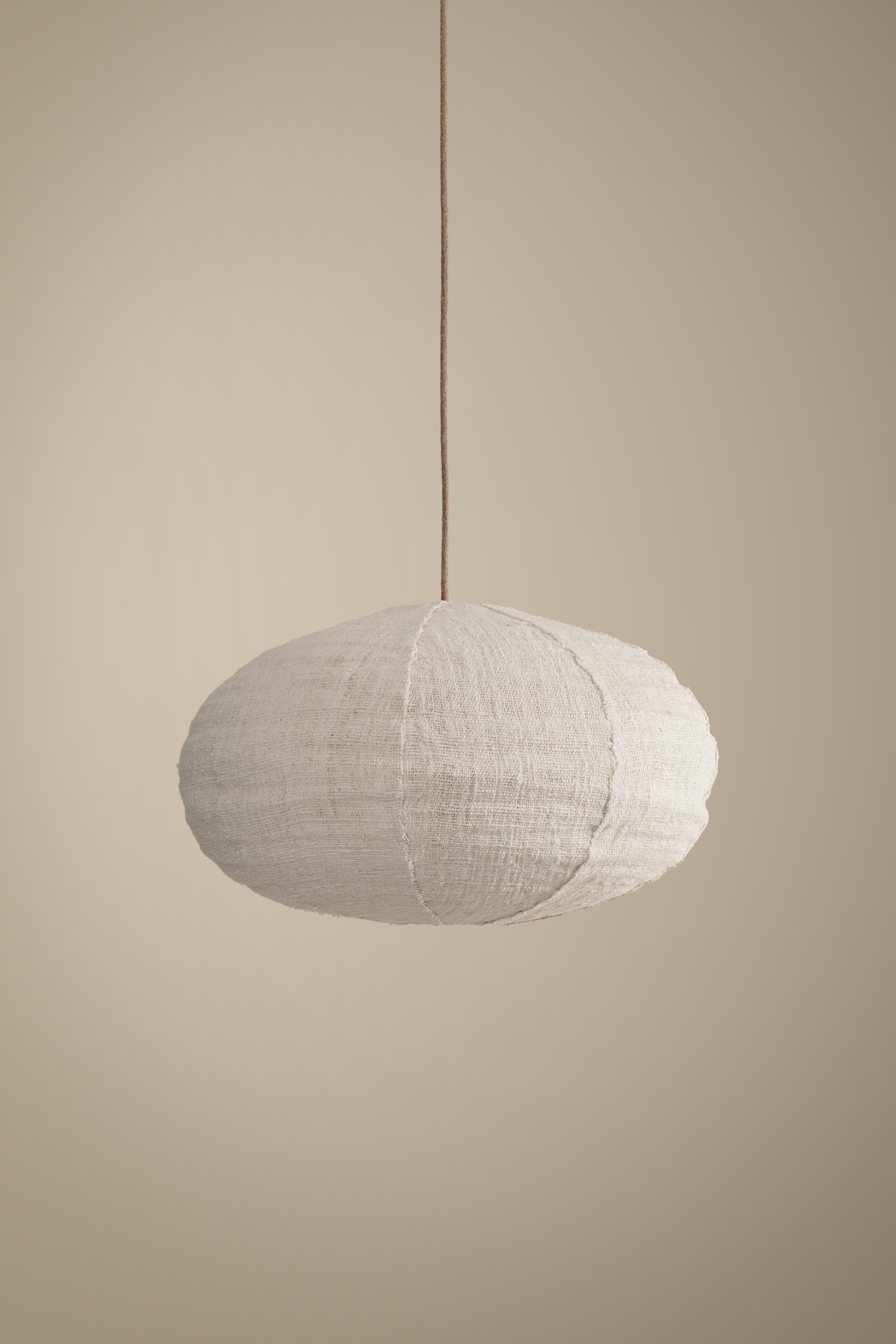 Dome woven cotton light shade