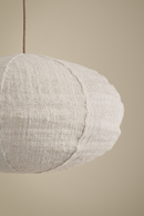 Dome woven cotton light shade