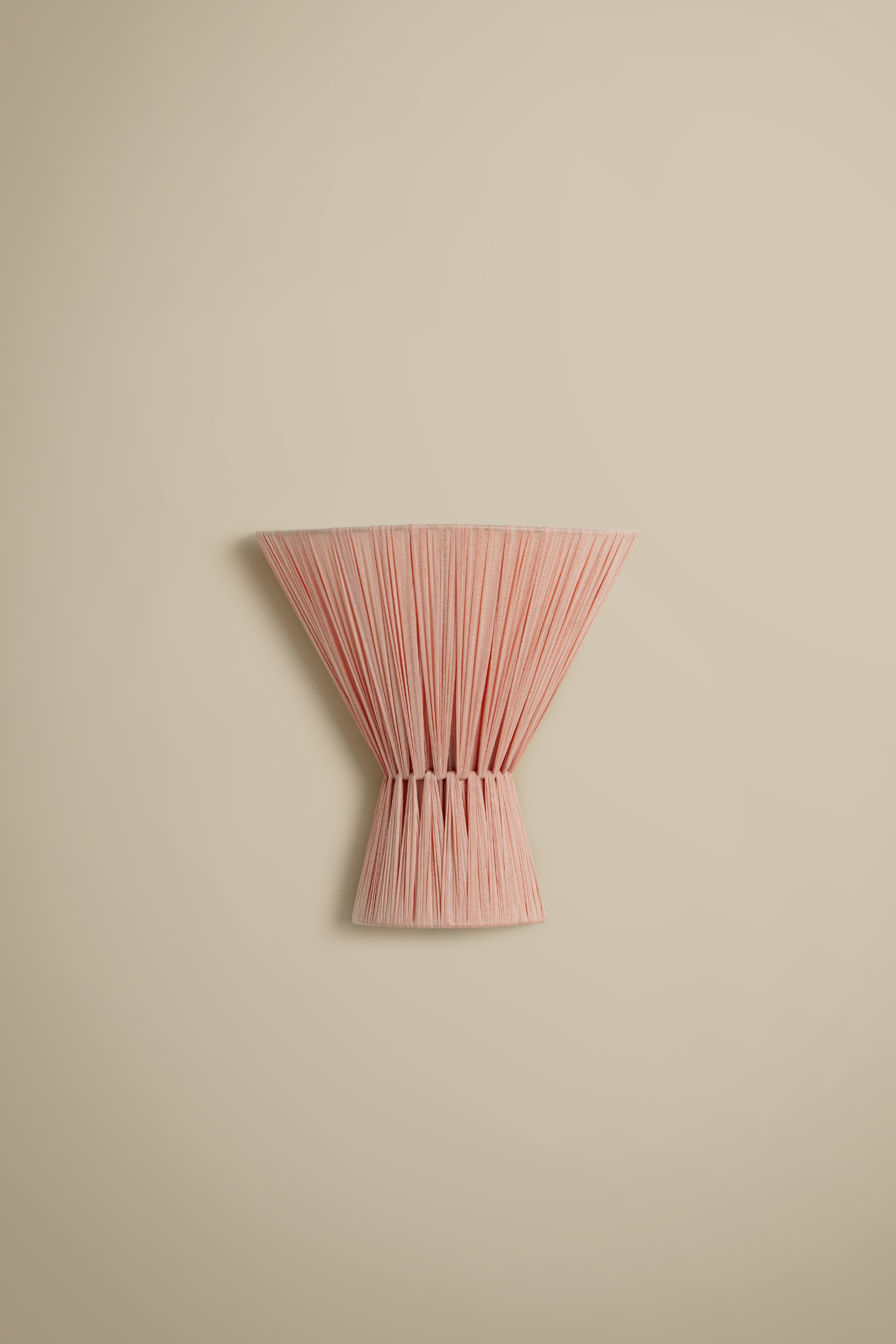 Blush Flume cloth wall light - hardwired or plug-in