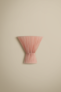 Blush Flume cloth wall light - hardwired or plug-in