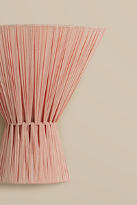 Blush Flume cloth wall light - hardwired or plug-in