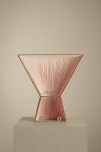 Blush Flume cloth wall light - hardwired or plug-in