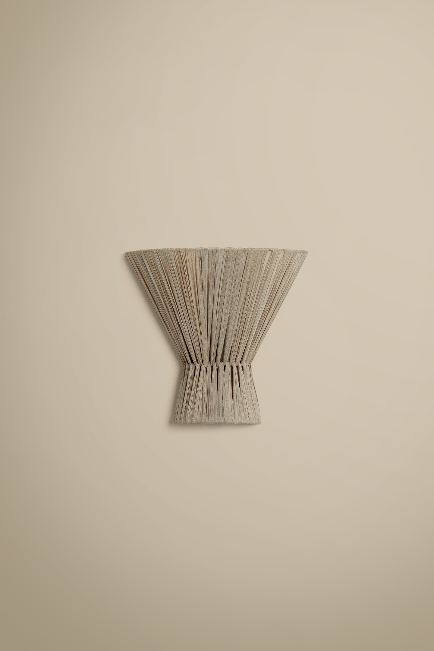 Clay Flume cloth wall light - hardwired or plug-in