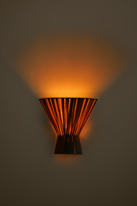 Clay Flume cloth wall light - hardwired or plug-in