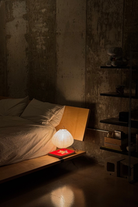 Frank bedside linen table lamp