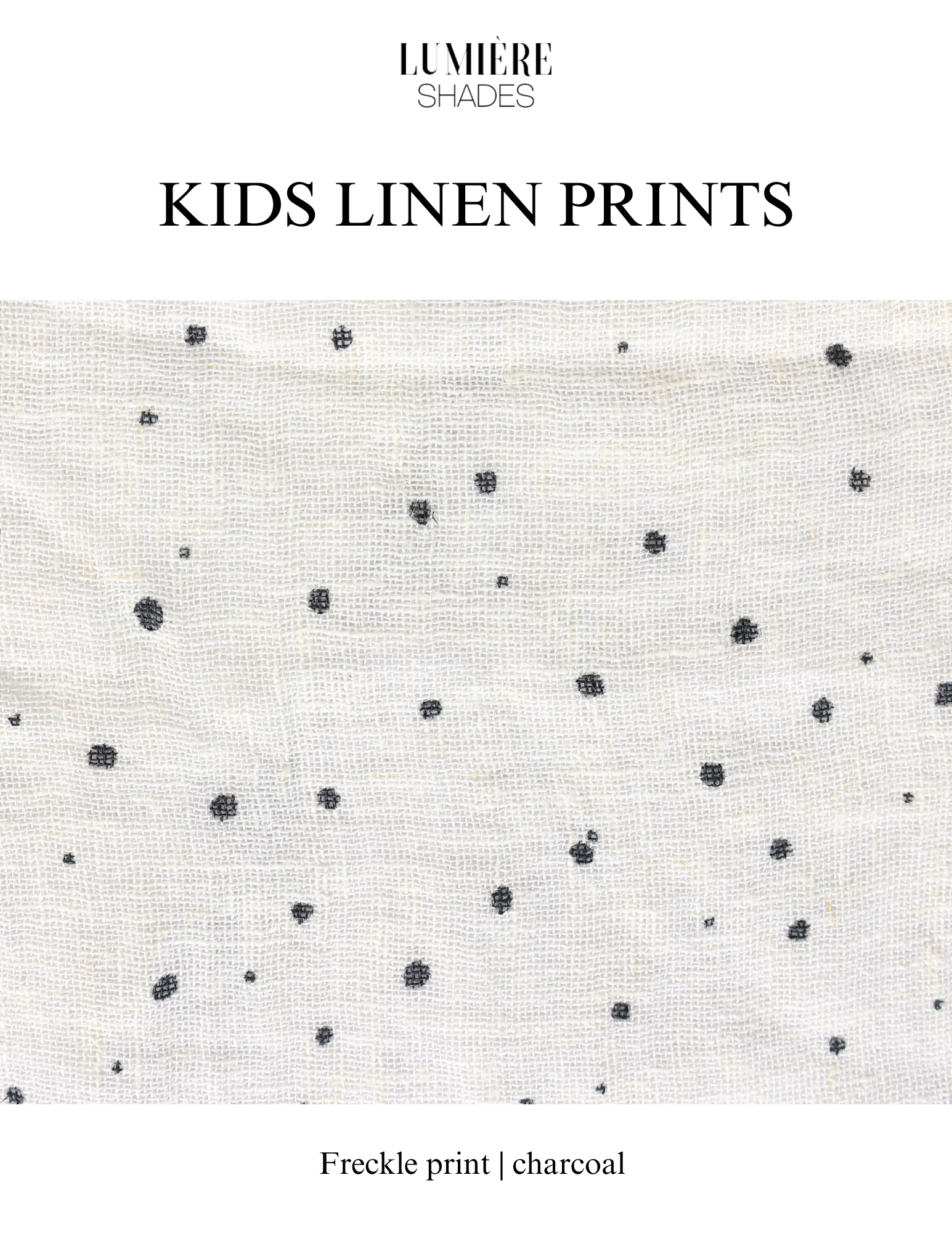 Freckle Prints - Nursery/Kids Linen Light Shades