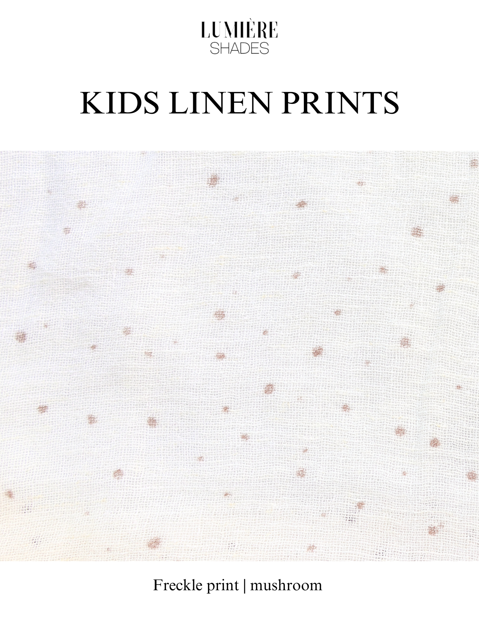 Freckle Prints - Nursery/Kids Linen Light Shades