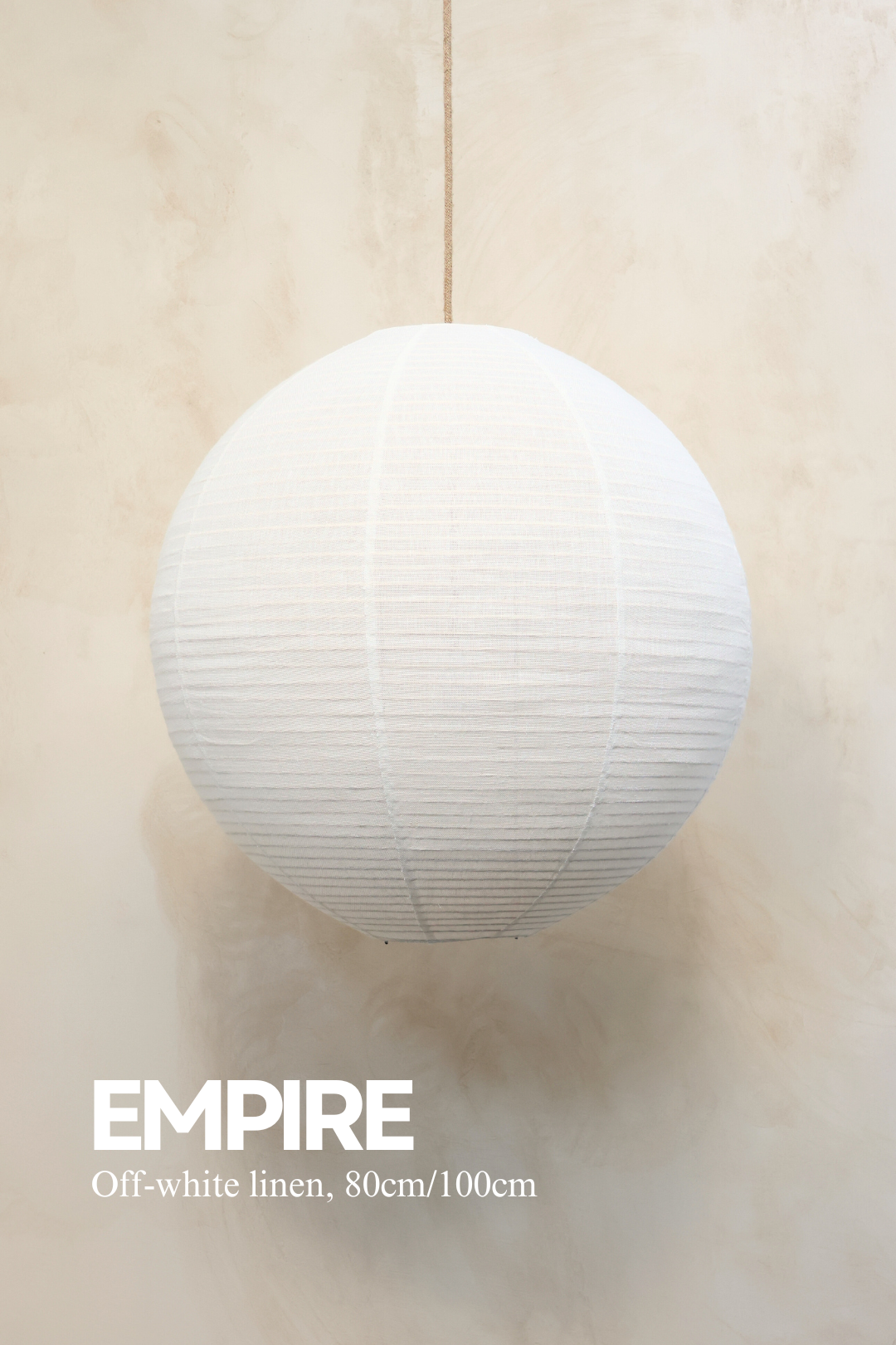 Empire Pendant Bundle Kit Off-White Linen