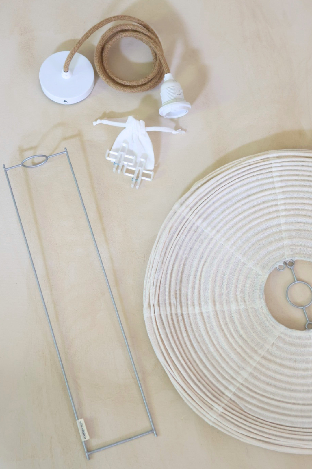 Dixon Pendant Bundle Kit Off-White Linen