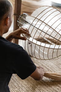 ATLAS Linen Table Lamp