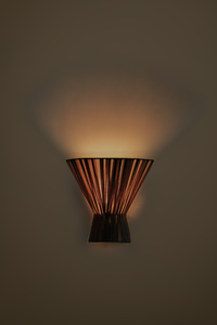 Clay Flume cloth wall light - hardwired or plug-in