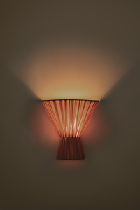 Blush Flume cloth wall light - hardwired or plug-in