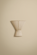 Sand Flume cloth wall light - hardwired or plug-in