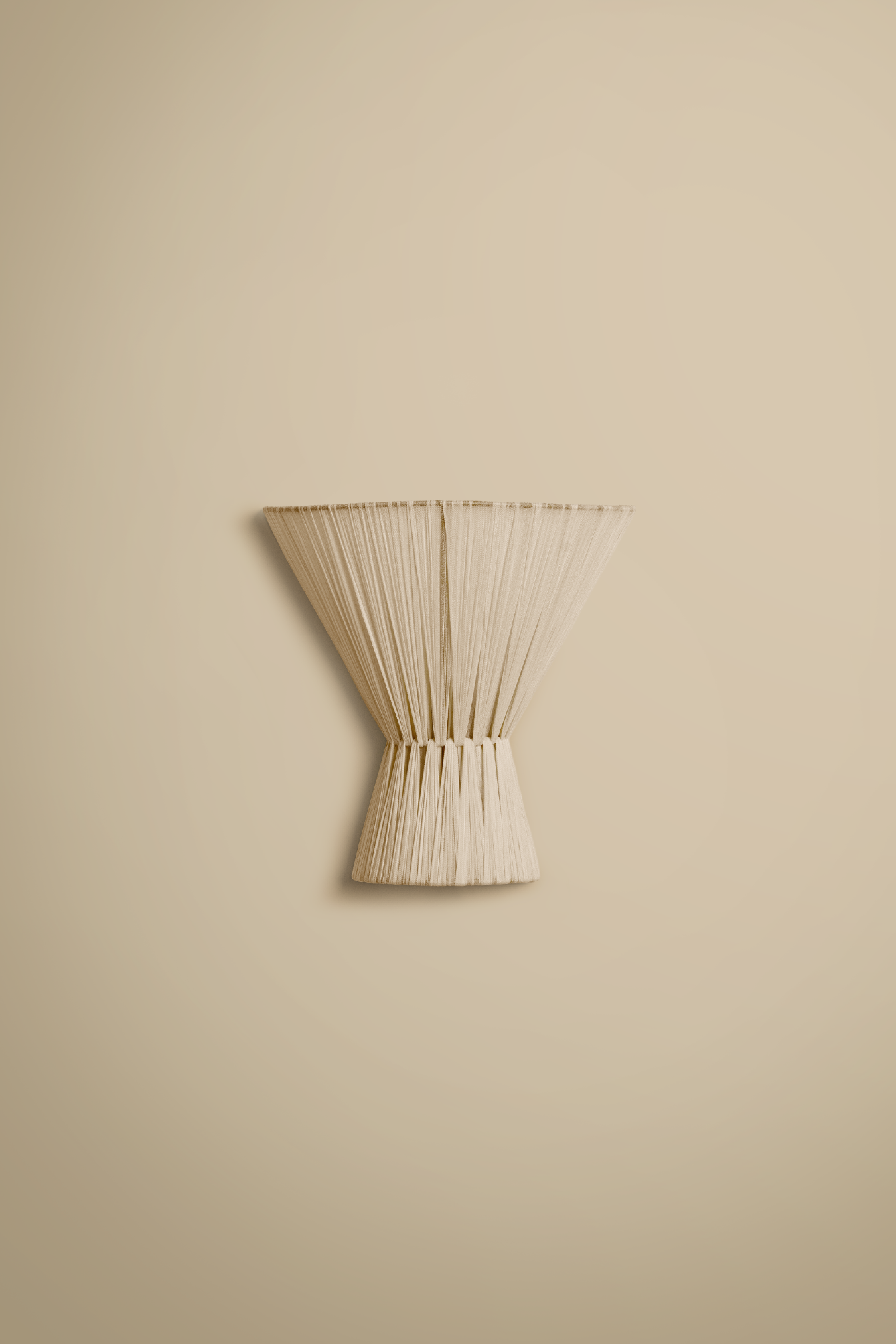 Sand Flume cloth wall light - hardwired or plug-in