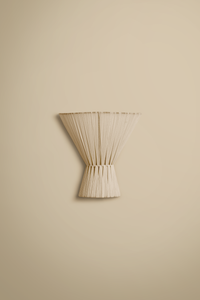 Sand Flume cloth wall light - hardwired or plug-in