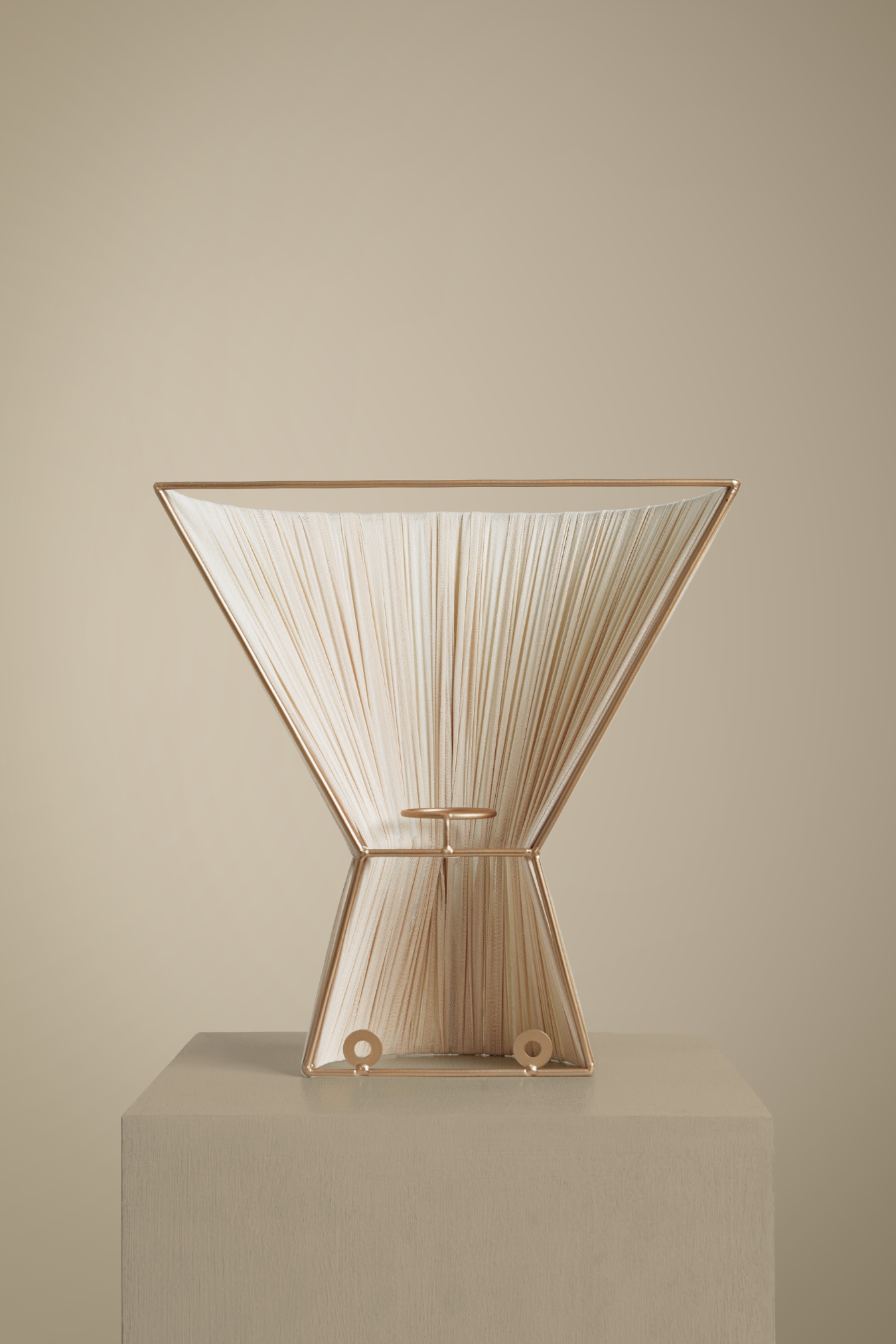 Sand Flume cloth wall light - hardwired or plug-in