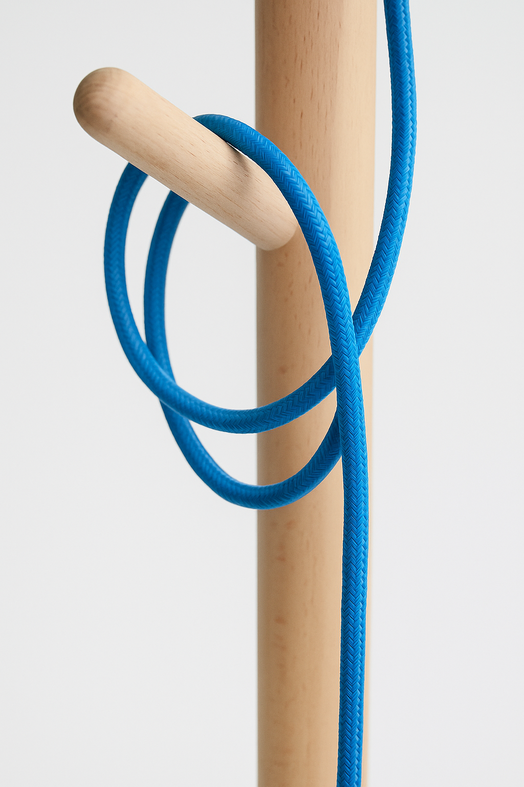 Ceiling Pendant Kit E27 - Blue nylon electrical cable