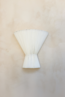 Flume Cloth Wall Sconces - Off White